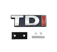 Adesivo Emblema griglia Anteriore Auto Logo TDI in Metallo 3D parafango Laterale Posteriore Baule Distintivo Auto Decorazione Compatibile con Golf MK4 MK5(Grille Red I)