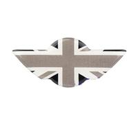 Adesivo Emblema Volante Union Jack Per Interni Auto Compatibile Con Mini per Cooper Per R50 R52 R53 R55 R56 R60 R61 F54 F55 F56 F57 F60 Adesivo decorativo(2)