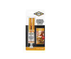 Adesivo epossidico bicomponente Bostik Saldarapido mixer 24ml