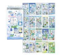 Adesivo estetico dei cartoni animati 20 fogli/pad scrapbooking per diario notebook planner scrapbooking abbellimenti notebook per artisti