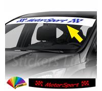Adesivo fascia parasole Motor Sport compatibile per tutte le auto MotorSport