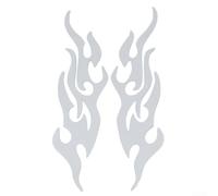 Adesivo Fiamma Vinile per Moto Serbatoio Fai-da-te(White)