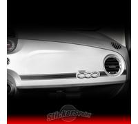 Adesivo FIAT 500 sticker effetto CARBON LOOK 3D plancia cruscotto 03