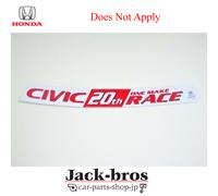 Adesivo finestrino anteriore Honda Civic EK9 EG6 EF9 One Make Race 20th Anniv...