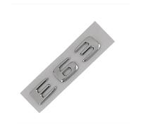 Adesivo for auto con lettere cromate nere in ABS 3D, emblema for bagagliaio posteriore E43 E53 E63, accessori con logo(E63 Chrome Silver)