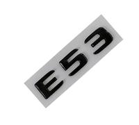 Adesivo for auto con lettere cromate nere in ABS 3D, emblema for bagagliaio posteriore E43 E53 E63, accessori con logo(E53 Glossy Black)