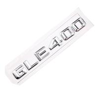 Adesivo for auto for numero di lettere dell'emblema della coda posteriore dell'auto compatibile for Mercedes Benz GLE 400 GLE400 Argento cromato/Nero opaco (Color : Silver-Sharp)