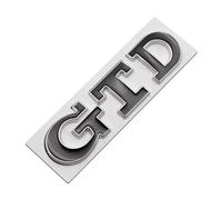 Adesivo for Bagagliaio Posteriore con in Metallo 3D for griglia Anteriore Auto(Sticker Silver Black)