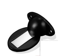 Adesivo for fermaporta magnetico in lega di zinco spessorato Adesivo for porta nascosto Porta fermaporta senza chiodi Hardware for porta 1 pezzo(Noir)