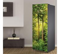 Adesivo for frigorifero Porta a copertura totale Coperture for frigorifero Adesivi murali for decalcomanie da cucina, paesaggio giungla albero verde(M: 60x180 cm)