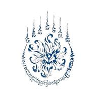 Adesivo for tatuaggi 2 pezzi Medusa Pianeta Piuma Serpente Modello grande Tatoo for trasferimento d'acqua(002)