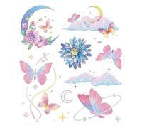 Adesivo for tatuaggio temporaneo for bambini con farfalla glitterata Occhi impermeabili Viso Braccio Corpo Bambini Tatuaggi finti Prodotti for il trucco delle donne
