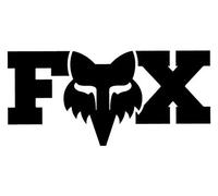 Adesivo fox f head x 17 8 cm nero