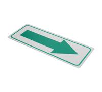 Adesivo Freccia Riflettente Verde in Alluminio per Cassette Postali | Segnale Direzionale Resistente alle Intemperie, Alta Visibilità per Recinzioni e Porte di Casa