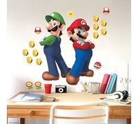 Adesivo gigante Super Mario Bros. e Luigi riposizionabile