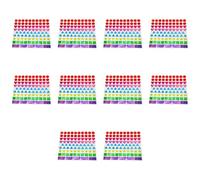 Adesivo glitterato a forma di stella, cuore, fiore, etichetta adesiva per diari, quaderni, progetti artigianali, premio per bambini, stella multicolore