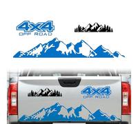 Adesivo Grafico Foresta Di Montagna Per Auto 4x4 Montagna Auto Car Styling Finestra Del Camion Corpo Riflettente Della Decorazione Adesivi Per Auto In Vinile (Blu)