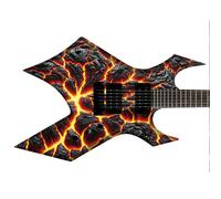 Adesivo grafico stampato horror 'The Lava River' personalizzato skin wrap chi...