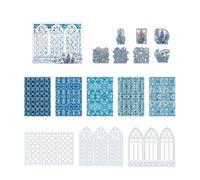 Adesivo impermeabile in PET per cornici per finestre, per realizzare biglietti, scrapbooking, diario, invito, abbellimento, strumento creativo per l'arte