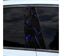 Adesivo impermeabile per pilastro B con effetto crepa 3D, adatto per personalizzare la portiera dell'auto (H)