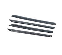 Adesivo in Fibra Carbonio Auto LHD Center Console Porta Pannello Fibra Carbonio Trim ABS Per A3 S3 Per RS3 2014-2018 Modanature Interne Copertura Trim Decorazione Accessori(4pcs Car Door black)
