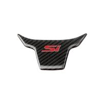 Adesivo in Fibra Carbonio Auto Volante In Fibra di Carbonio Modello Trim Si Emblem ABS Adesivo Per Civic 10th 2021 2020 2019 2018 2017 2016 Decorazione Accessori