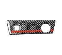 Adesivo in Fibra Carbonio Per A4 B9 Per A5 2017 Console centrale in fibra di carbonio Accendisigari Pannello adesivo Decorazione Accessori interni auto Decorazione Accessori(Style B S element)