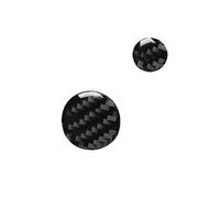 Adesivo in Fibra Carbonio Per A6 S6 C7 Per A7 S7 4G8 12-18 Accessori Auto In Fibra di Carbonio Pulsante Multimedia Pannello di Copertura Interno adesivo Decorazione Accessori(Black)