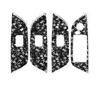 Adesivo in Fibra Carbonio Per BMW Per X1 E84 2009-2015 Interni Finestra Automobile Pannello Sollevamento In Fibra Carbonio Adesivo Decorativo Decorazione Accessori(Forged Carbon RHD)