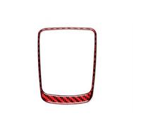 Adesivo in Fibra Carbonio Per Boxster Per Cayman Per 718 982 2016-2022 Auto Cambio Telaio In Fibra di Carbonio Trim Adesivo Decorazione Accessori(Red)