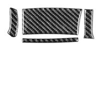 Adesivo in Fibra Carbonio Per G37 2010-2013 G25 11 12 Q60 14-15 Pulsante del volante dell'auto Coperchio sinistro Adesivo in fibra di carbonio Decorazione Accessori(Black Carbon)