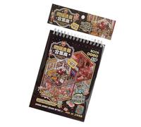 Adesivo in miniatura con scena spaventosa serie di grandi dimensioni PET carta artigianale per la decorazione dell'ufficio Camera dei bambini Collezioni d'arte Adesivo da parete per la stanza dei