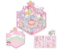 Adesivo in miniatura simulato scena cabina per scrapbooking diario planner album
