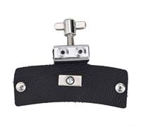 Adesivo in pelle per batteria jazz, controllo del silenzio, riutilizzabile, lavabile, per principianti e qualità delle prestazioni (nero, piccolo)
