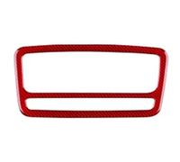 Adesivo In Per Vera Fibra Di Carbonio Morbida Per Console Centrale E Pannello Autoradio CD Della Per Seat Per Ibiza 6j 2009-2014 Guida A Sinistra A Destra Adesivi per interni auto(Type B Red Carbon)