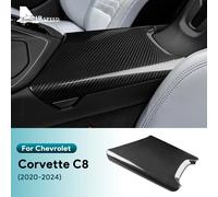 Adesivo in vera fibra di carbonio duro per Chevrolet Corvette C8 2020 2021 2022 2023 2024 accessori interni scatola bracciolo centrale auto