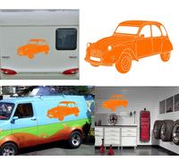 Adesivo In Vinile Citroen 2 CV. Durata Esterna Più Di 7 Anni