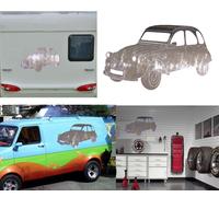 Adesivo In Vinile Citroen 2 CV. Durata Esterna Più Di 7 Anni