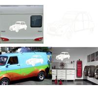 Adesivo In Vinile Citroen 2 CV. Durata Esterna Più Di 7 Anni