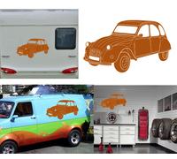 Adesivo In Vinile Citroen 2 CV. Durata Esterna Più Di 7 Anni