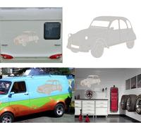 Adesivo In Vinile Citroen 2 CV. Durata Esterna Più Di 7 Anni