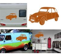 Adesivo In Vinile Citroen 2 CV. Durata Esterna Più Di 7 Anni