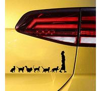 Adesivo in vinile con scritta "Lady With Crazy Cats"