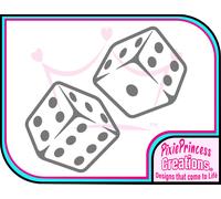 Adesivo In Vinile Dice B Poster Da Parete Per Auto Casino, Decal Fortunata