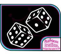 Adesivo In Vinile Dice B Poster Da Parete Per Auto Casino, Decal Fortunata