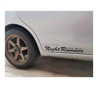 Adesivo in vinile fustellato Night Runner JDM stile giapponese 40 cm. Auto Ra...