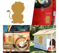 Adesivo In Vinile Leone XL. Durata Esterna Più Di 7 Anni