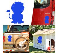 Adesivo In Vinile Leone XL. Durata Esterna Più Di 7 Anni