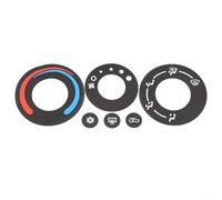 Adesivo in vinile nero con scritta bianca per Pontiac Torrent 20052006 restauro cruscotto interno pulsante di controllo del clima AC adesivo di riparazione adesivo nero