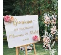 Adesivo In Vinile Personalizzato For Matrimonio, Adesivo For Specchio Di Benvenuto For Matrimonio, Cartello Bienvenidos A Nuestra Boda, Adesivi For Feste Personalizzati, Decalcomanie In Vinile (Color